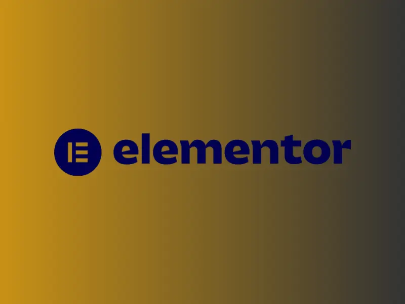 Elementor Pro logo centered on a smooth gradient, representing a visual website builder tool